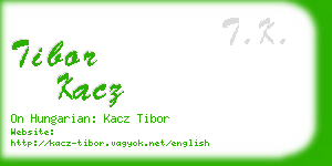 tibor kacz business card